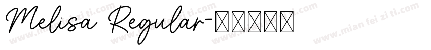 Melisa Regular字体转换